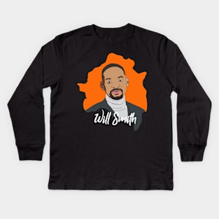 Will Smith Hollywood Actor Kids Long Sleeve T-Shirt